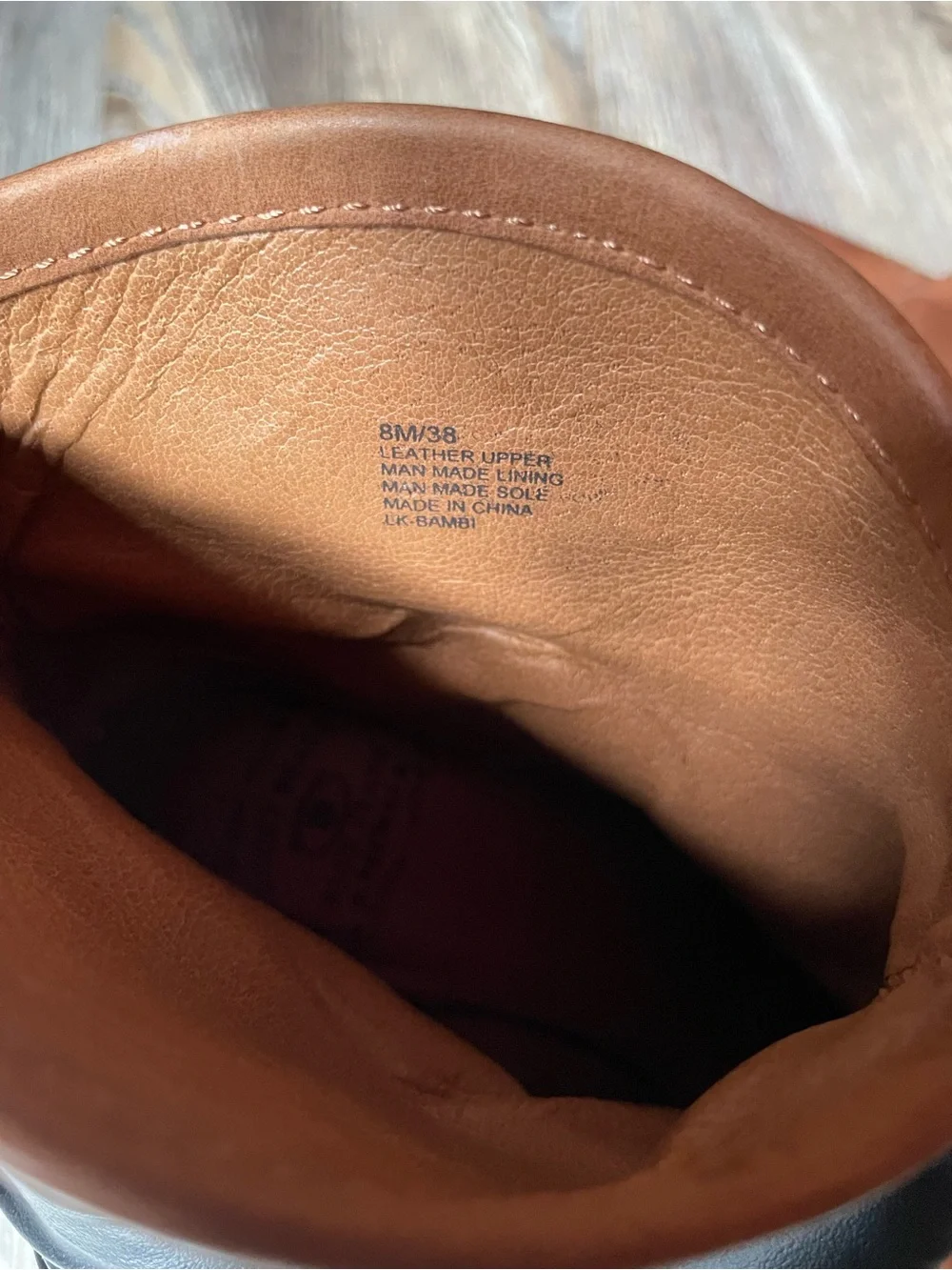 Lucky Brand Women's Tan Leather Ankle Boot with Buckle Detail, Iconic Y2K Style
